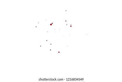 Light Red vector pattern with spheres. Illustration with set of shining colorful abstract circles. Design for business adverts.