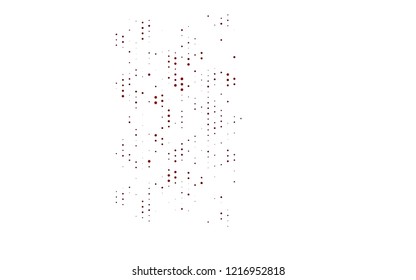 Light Red vector pattern with spheres. Illustration with set of shining colorful abstract circles. Pattern for beautiful websites.