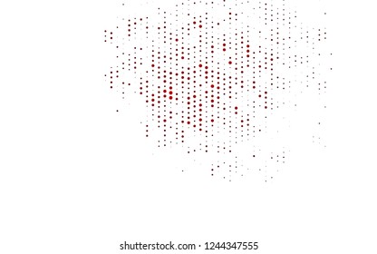 Light Red vector pattern with spheres. Modern abstract illustration with colorful water drops. Design for posters, banners.