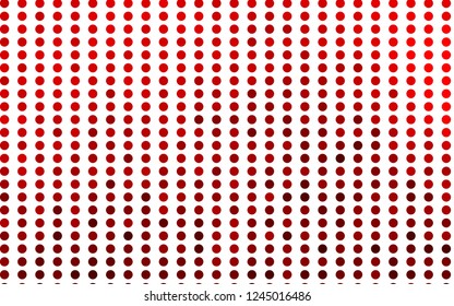 Light Red vector pattern with spheres. Modern abstract illustration with colorful water drops. Pattern of water, rain drops.