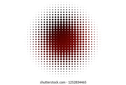 Light Red vector pattern with spheres. Illustration with set of shining colorful abstract circles. Pattern of water, rain drops.