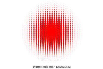 Light Red vector pattern with spheres. Beautiful colored illustration with blurred circles in nature style. Pattern for ads, leaflets.