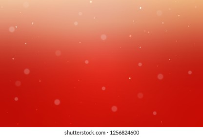 Light Red vector pattern with spheres. Blurred decorative design in abstract style with bubbles. Pattern can be used for ads, leaflets.