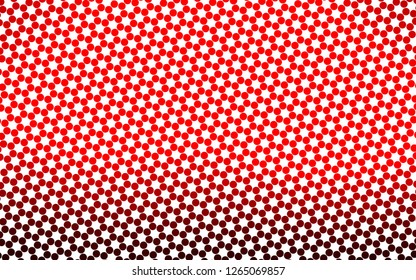 Light Red vector pattern with spheres. Blurred bubbles on abstract background with colorful gradient. Pattern for ads, booklets.