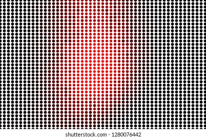 Light Red vector pattern with spheres. Glitter abstract illustration with blurred drops of rain. Pattern for ads, leaflets.