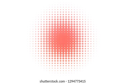 Light Red vector pattern with spheres. Modern abstract illustration with colorful water drops. Design for business adverts.