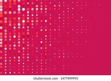 Light Red vector pattern with spheres. Beautiful colored illustration with blurred circles in nature style. New template for your brand book.