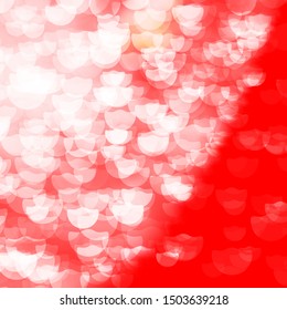 Light Red vector pattern with spheres. Abstract decorative design in gradient style with bubbles. Design for your commercials.