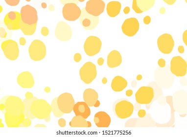 Light Red vector pattern with spheres. Beautiful colored illustration with blurred circles in nature style. Pattern for ads, leaflets.