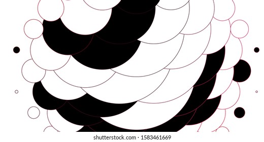 Light Red vector pattern with spheres. Abstract illustration with colorful spots in nature style. Pattern for wallpapers, curtains.