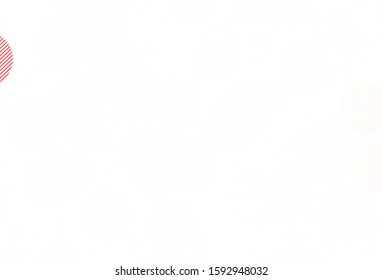 Light Red vector pattern with spheres. Beautiful colored illustration with blurred circles in nature style. Pattern for beautiful websites.