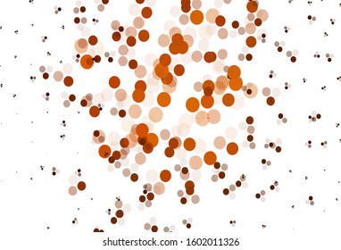 Light Red vector pattern with spheres. Abstract illustration with colored bubbles in nature style. Pattern for textures of wallpapers.