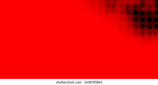 Light Red vector pattern with spheres. Modern abstract illustration with colorful circle shapes. Pattern for business ads.