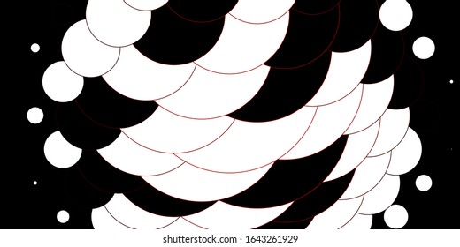 Light Red vector pattern with spheres. Modern abstract illustration with colorful circle shapes. Design for your commercials.