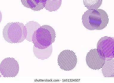 Light Red vector pattern with spheres. Blurred decorative design in abstract style with bubbles. New template for your brand book.