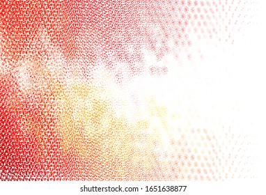 Light Red vector pattern with spheres. Abstract illustration with colored bubbles in nature style. Pattern for ads, leaflets.