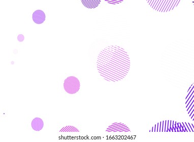 Light Red vector pattern with spheres. Modern abstract illustration with colorful water drops. Pattern for textures of wallpapers.