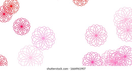 Light Red vector pattern with spheres. Colorful illustration with gradient dots in nature style. Design for your commercials.