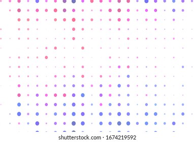 Light Red vector pattern with spheres. Beautiful colored illustration with blurred circles in nature style. New template for your brand book.