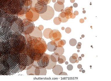 Light Red vector pattern with spheres. Blurred decorative design in abstract style with bubbles. New template for your brand book.