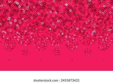Light Red vector pattern with spheres. Blurred bubbles on abstract background with colorful gradient. Pattern for beautiful websites.