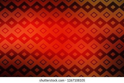 Light Red vector pattern in square style. Glitter abstract illustration with rectangular shapes. The template can be used as a background.