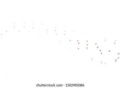 Light Red vector pattern with symbols of currency. Shining illustration with signs of currency on abstract template. Design for business advert of economic, wealth.