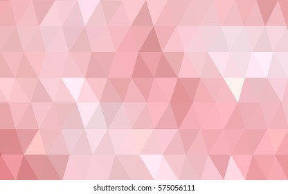 Light Red vector Pattern.  triangular template. Geometric sample. Repeating routine with triangle shapes. New texture for your design. Pattern can be used for background.