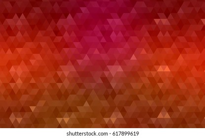 Light red vector Pattern. Triangular template. Geometric sample. Repeating routine with triangle shapes. New texture for your design. Pattern can be used for background.