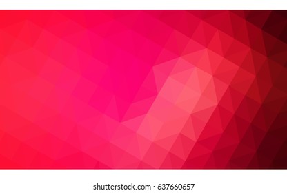Light Red vector Pattern.  triangular template. Geometric sample. Repeating routine with triangle shapes. New texture for your design. Pattern can be used for background.