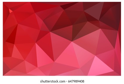 Light Red vector Pattern.  triangular template. Geometric sample. Repeating routine with triangle shapes. New texture for your design. Pattern can be used for background.