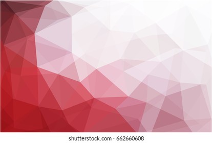 Light Red vector Pattern.  triangular template. Geometric sample. Repeating routine with triangle shapes. New texture for your design. Pattern can be used for background.