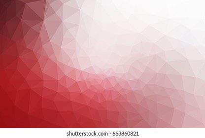 Light Red vector Pattern.  triangular template. Geometric sample. Repeating routine with triangle shapes. New texture for your design. Pattern can be used for background.