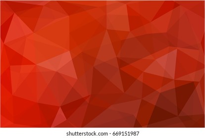 Light Red vector Pattern.  triangular template. Geometric sample. Repeating routine with triangle shapes. New texture for your design. Pattern can be used for background.