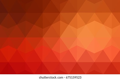 Light Red vector Pattern.  triangular template. Geometric sample. Repeating routine with triangle shapes. New texture for your design. Pattern can be used for background.
