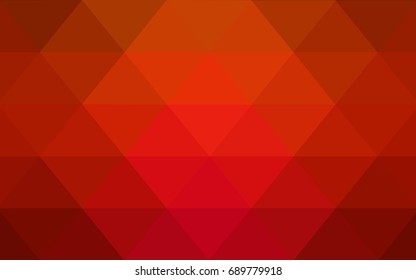 Light Red vector Pattern.  triangular template. Geometric sample. Repeating routine with triangle shapes. New texture for your design. Pattern can be used for background.