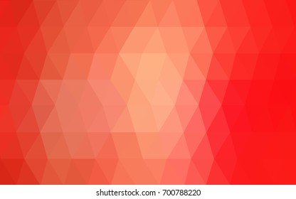 Light Red vector Pattern.  triangular template. Geometric sample. Repeating routine with triangle shapes. New texture for your design. Pattern can be used for background.