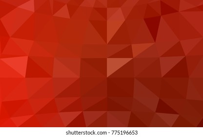Light Red vector Pattern.  triangular template. Geometric sample. Repeating routine with triangle shapes. New texture for your design. Pattern can be used for background.