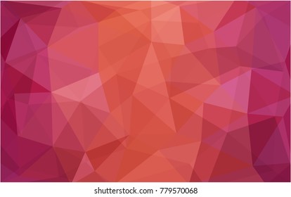 Light Red vector Pattern.  triangular template. Geometric sample. Repeating routine with triangle shapes. New texture for your design. Pattern can be used for background.