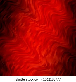 Light Red vector pattern with wry lines. Colorful illustration, which consists of curves. Pattern for booklets, leaflets.
