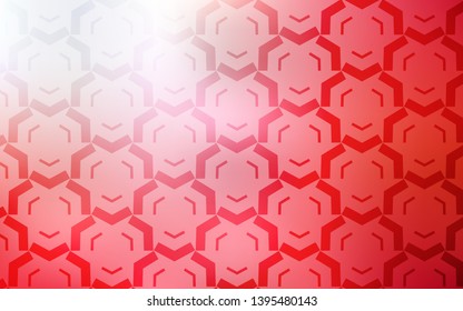 Light Red vector pattern with wry lines. A shining illustration, which consists of curved lines. The best colorful design for your business.