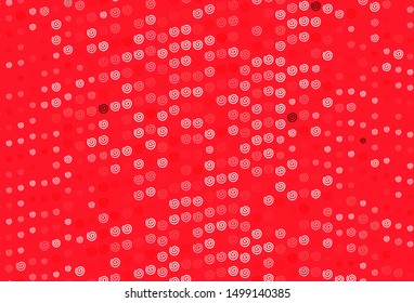 Light Red vector pattern with wry lines. Colorful illustration in abstract style with gradient. A new texture for your  ad, booklets, leaflets.