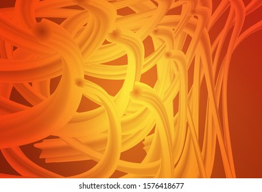 Light Red vector pattern with wry lines. A shining illustration, which consists of curved lines. Elegant pattern for a brand book.