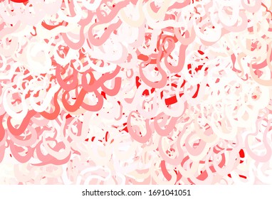 Light Red vector pattern with wry lines. Shining colorful illustration in simple style. Abstract style for your business design.