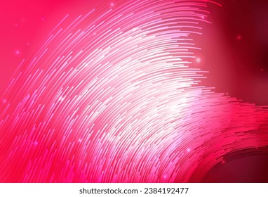 Light Red vector pattern with wry lines. Colorful abstract illustration with gradient lines. Pattern for your business design.