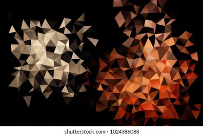 Light Red vector polygon abstract pattern. Creative geometric illustration in Origami style with gradient. The best triangular design for your business.