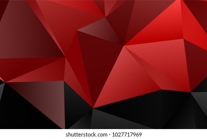 Light Red vector polygon abstract background. Geometric illustration in Origami style with gradient.  The textured pattern can be used for background.