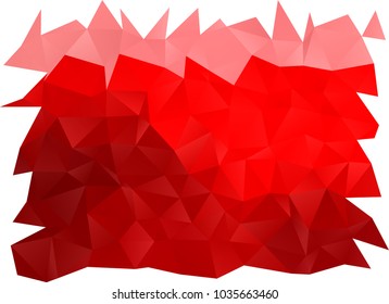 Light Red vector polygon abstract template. Colorful abstract illustration with gradient. A completely new template for your business design.