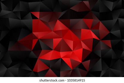 Light Red vector polygon abstract template. An elegant bright illustration with gradient. Brand-new style for your business design.