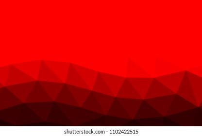 Light Red vector polygon abstract polygon abstract. An elegant bright illustration with gradient. The best triangular design for your business.